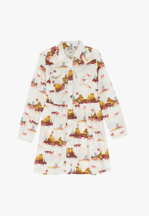Wrangler Girls Western Long Sleeve Dress