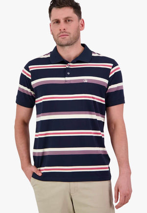 Swanndri Mens Winfred Stripe Polo