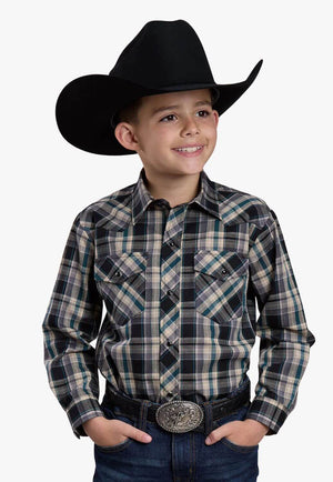 Roper Boys Karman Classic 55/45 Collection Long Sleeve Shirt