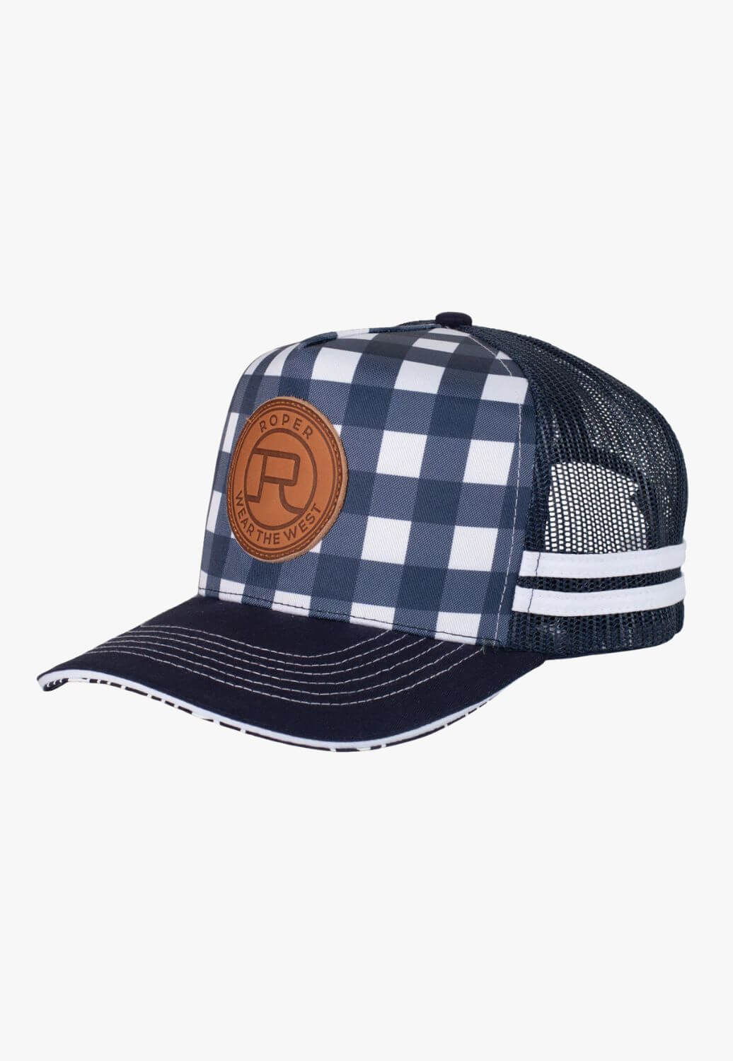 Roper Mini Plaid Trucker Cap