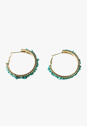 Myra Howlite Halo Earrings