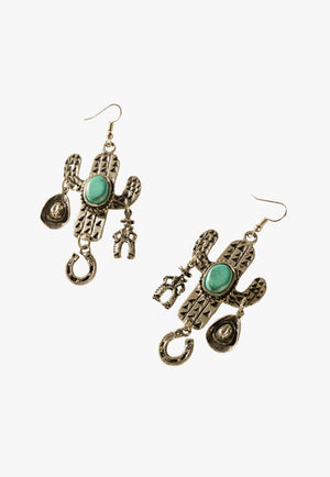Myra Cactus Charm Earrings