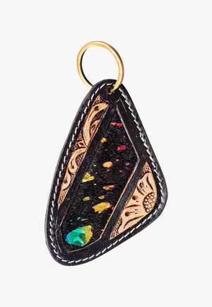 Myra Night Sky Hand-tooled Key Fob