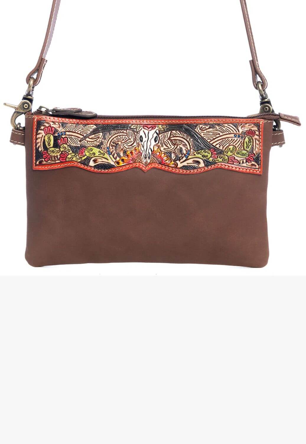Myra Dreamy Meadow Hand-Tooled Bag