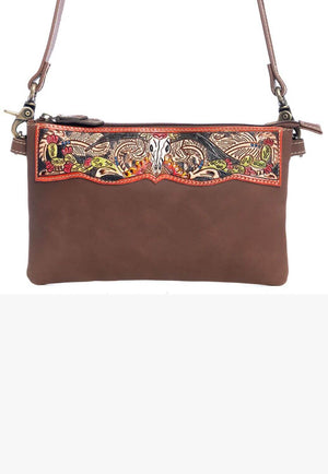 Myra Dreamy Meadow Hand-Tooled Bag