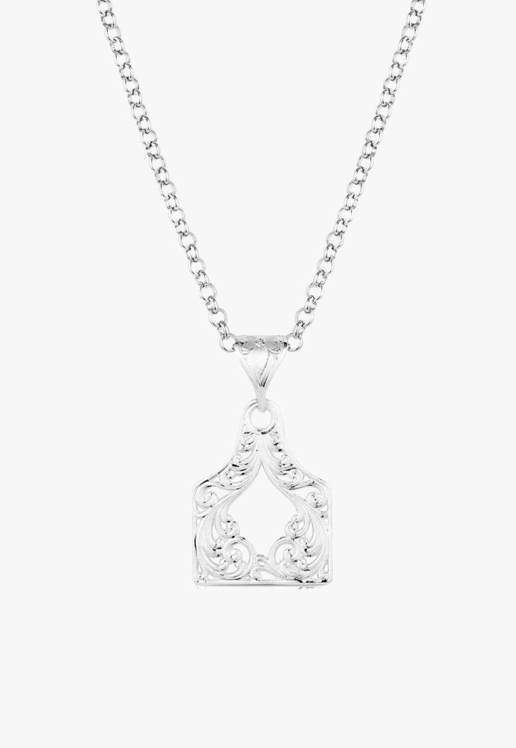 Montana Out West Cow Tag Necklace