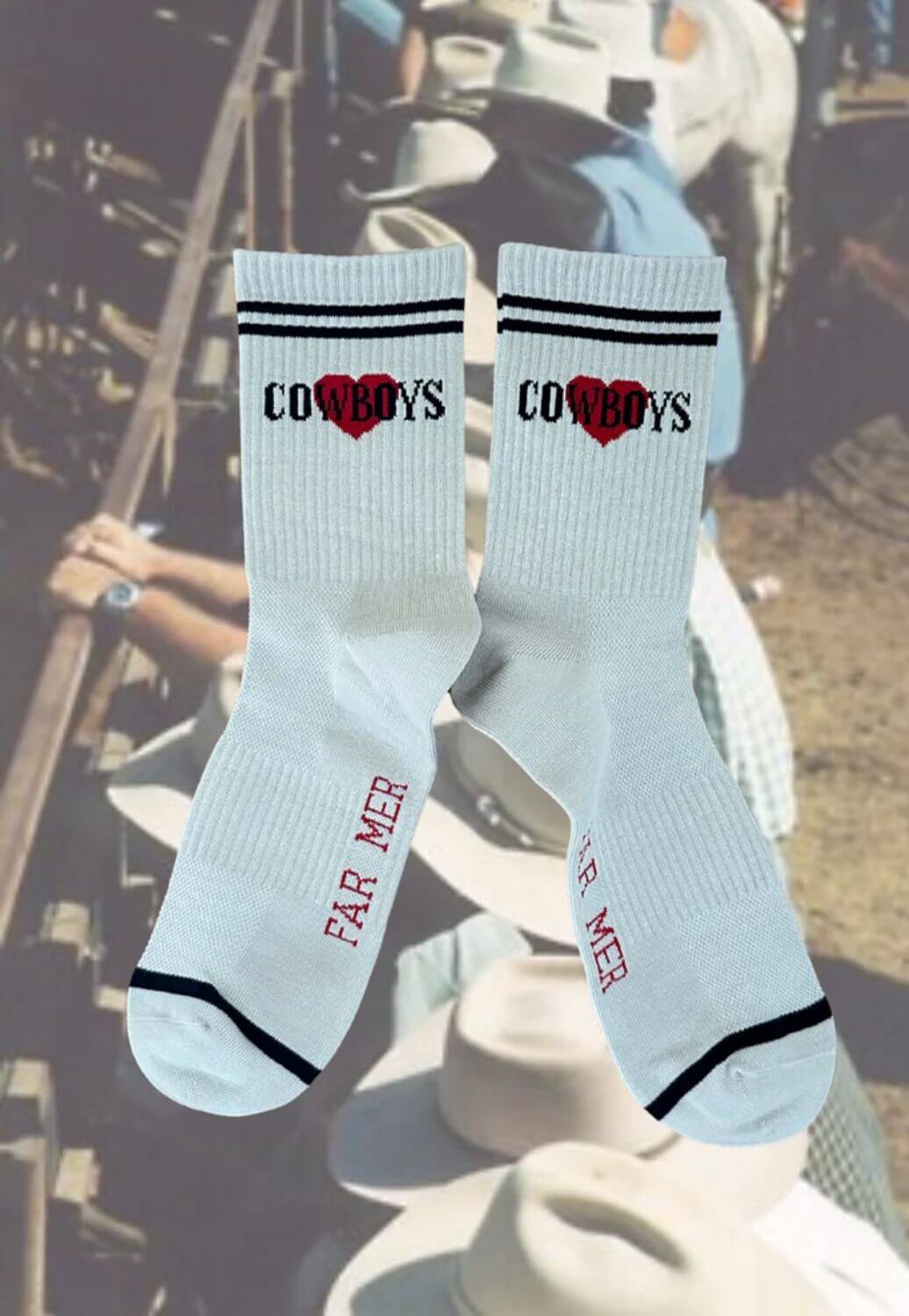 Whitney Spicer Love Cowboys Boot Sock
