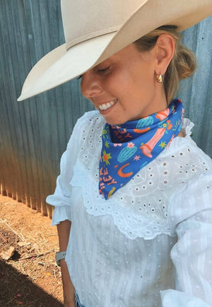 Treasure Chest Co Cowgirl Silk Scarf