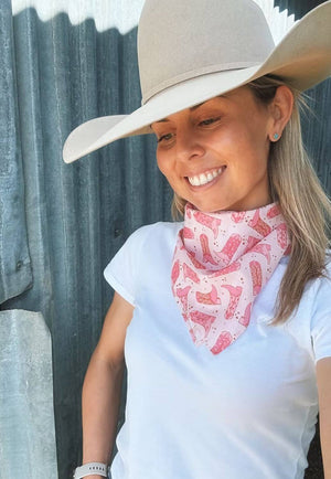 Treasure Chest Co Cowboy Boots Scarf