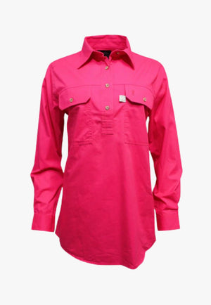 Ritemate Womens Closed Front Aus Cotton Shirt
