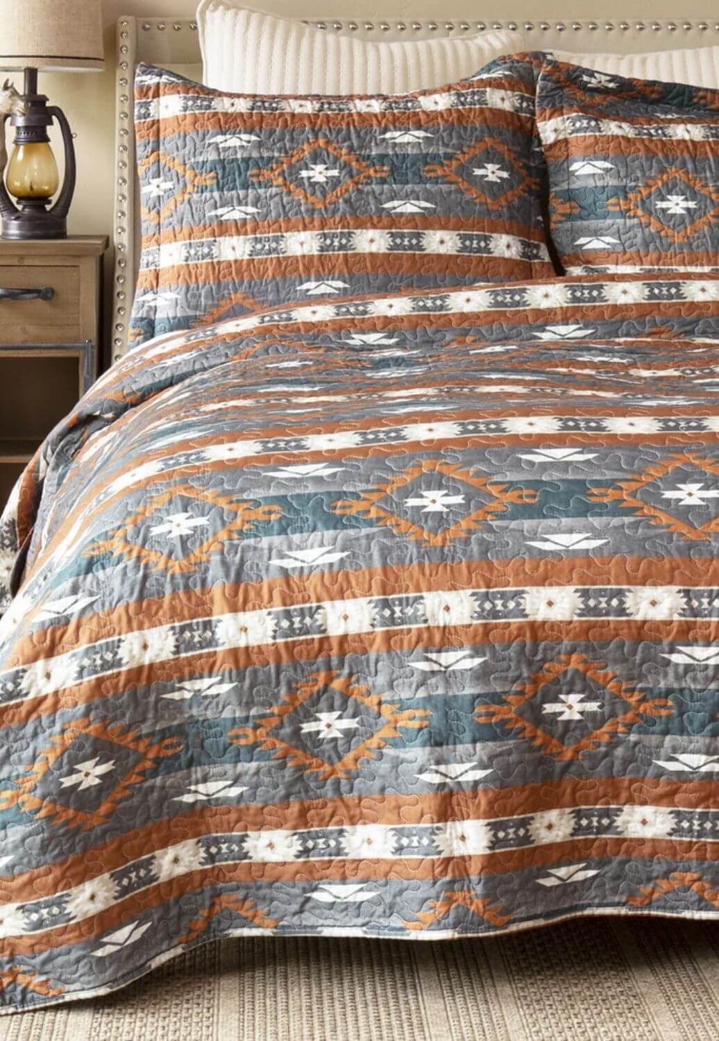 Wrangler Checotah Quilt Set - Queen