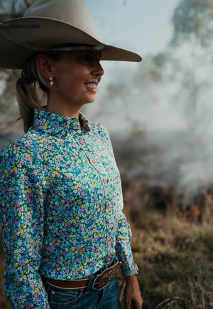 Gringa Denim Womens Trixie Long Sleeve Shirt