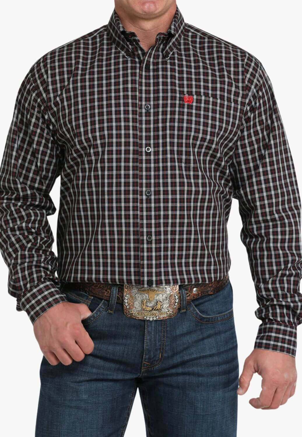 Cinch Mens Western Long Sleeve Shirt