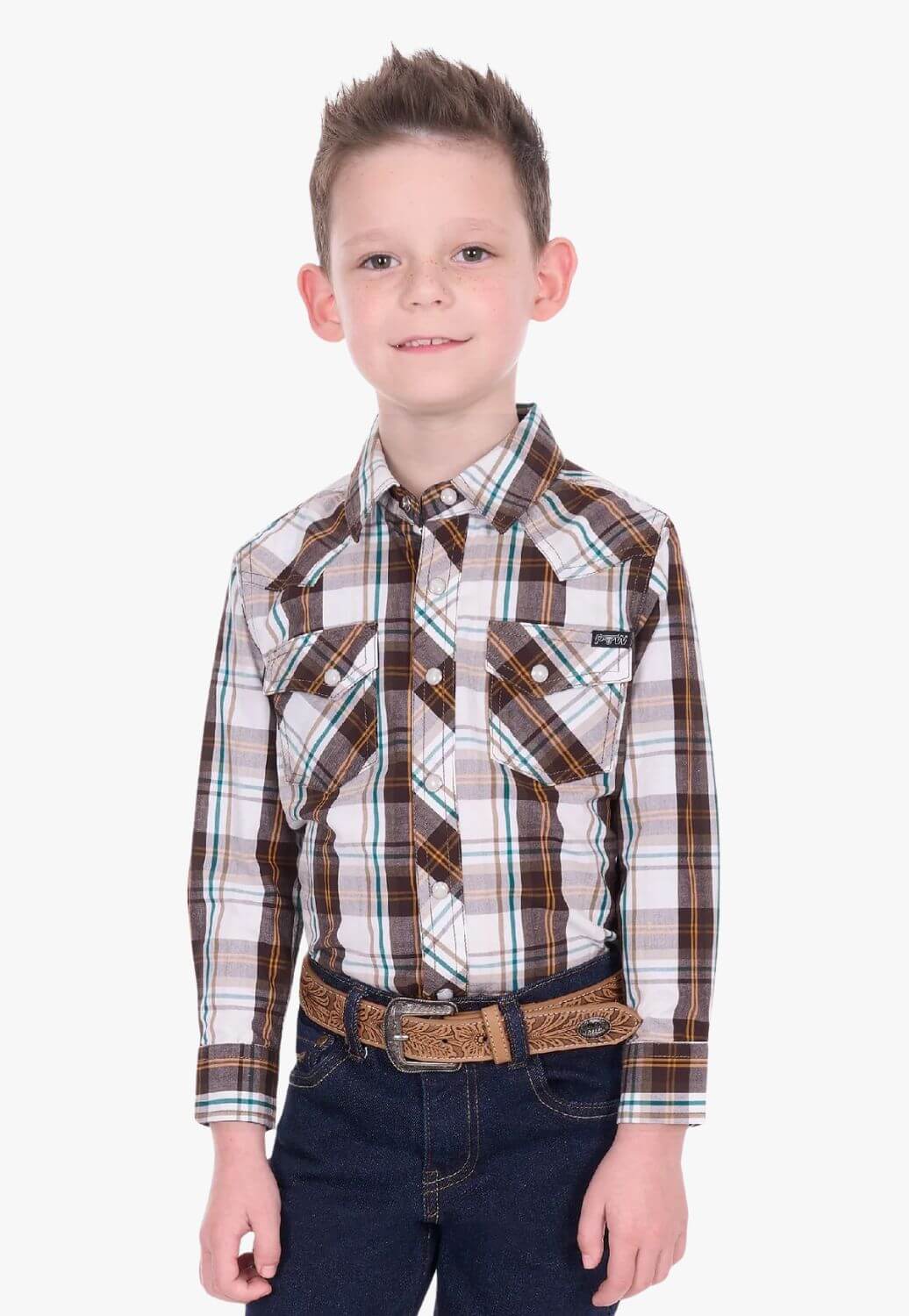 Pure Western Boys Roger Long Sleeve Shirt