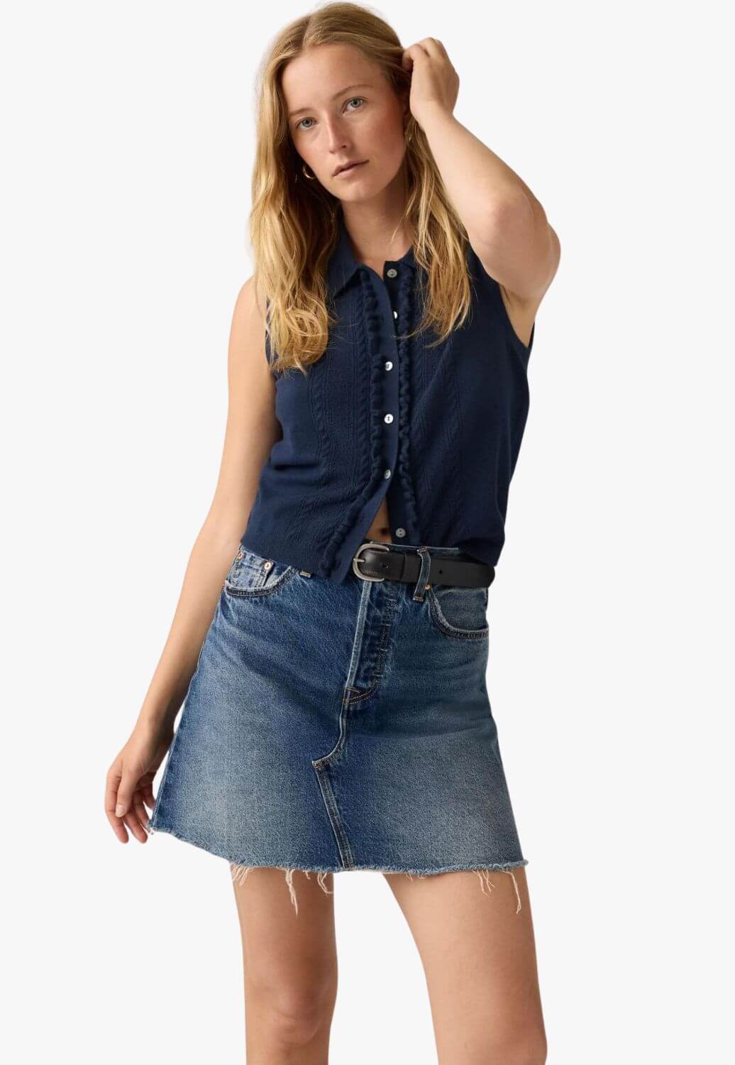 Levis Womens Deconstructed Skirt