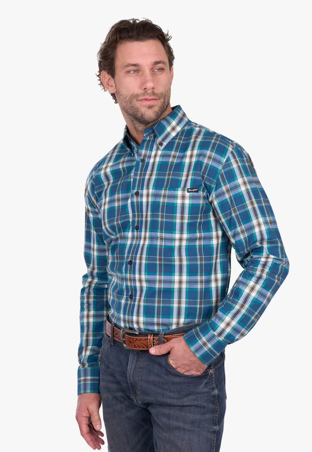 Wrangler Mens Erik Long Sleeve Shirt