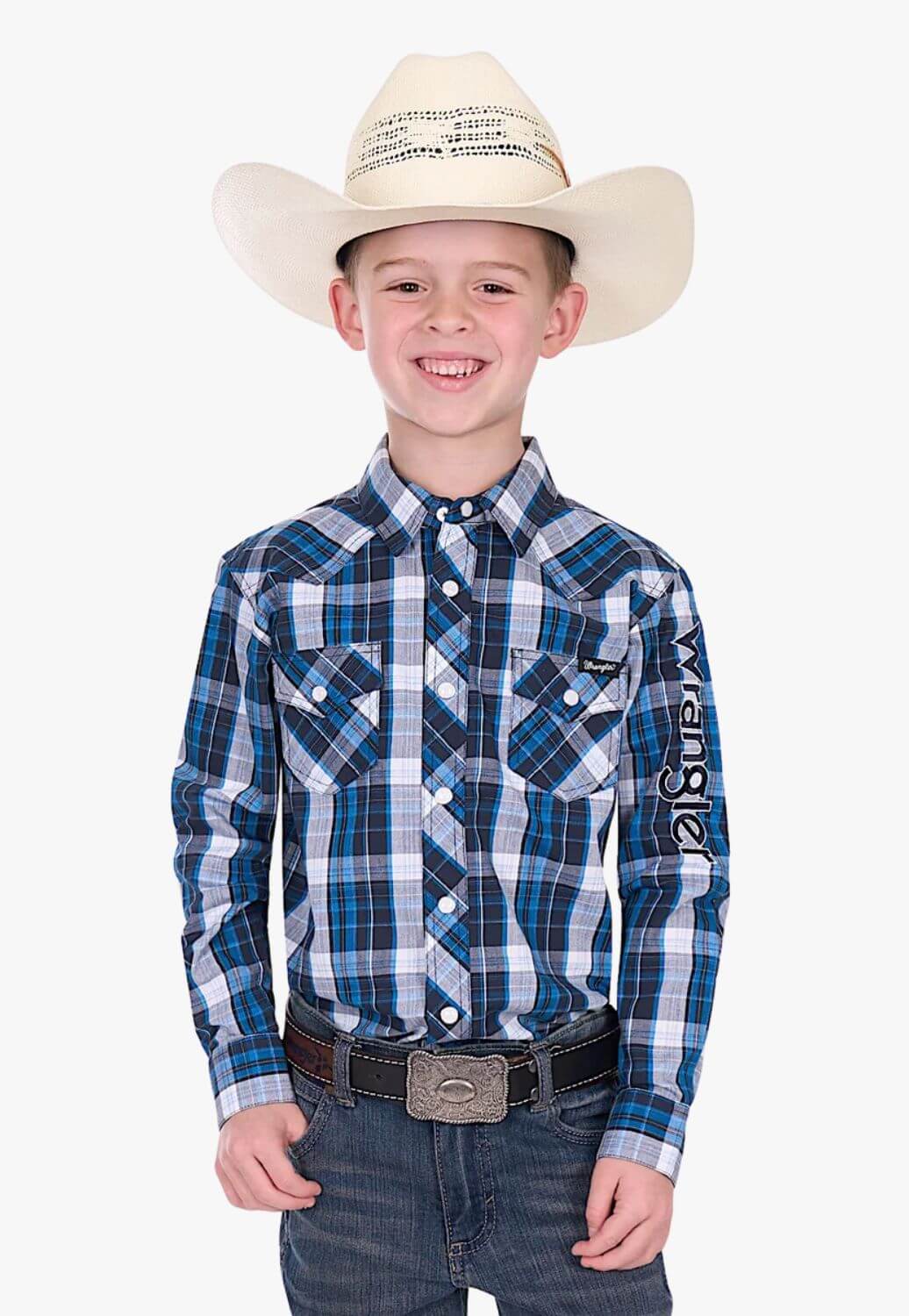 Wrangler Boys Tony Logo Long Sleeve Shirt