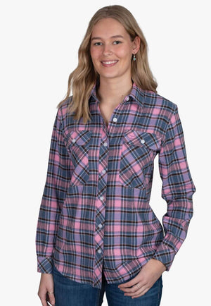 Just Country Womens Brooke Flannel Workshirt
