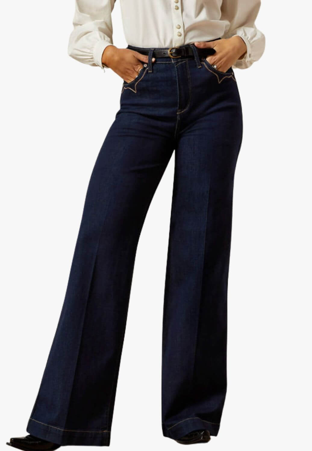 Ariat Womens Veronica Ultra High Rise Wide Leg Jeans 10065877