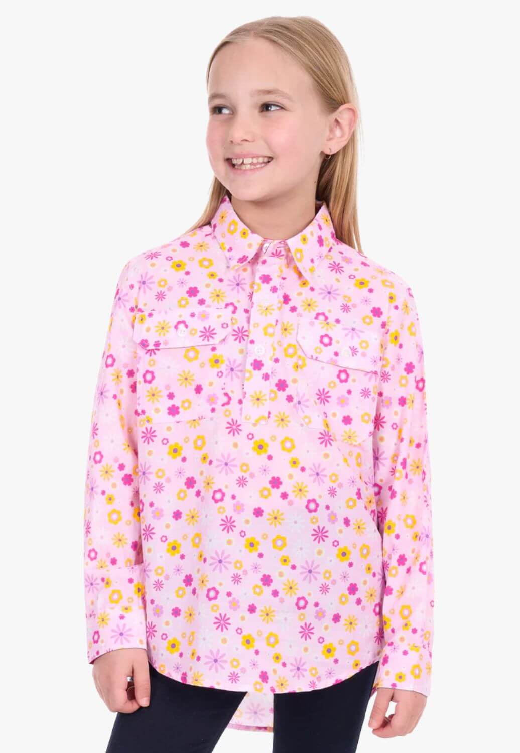 Hard Slog Girls Daisy Long Sleeve Shirt