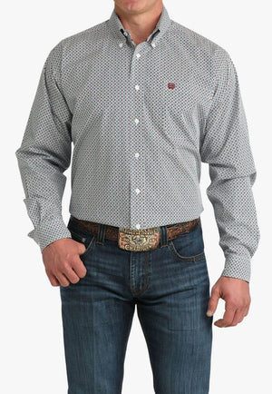 Cinch Mens Patterned Long Sleeve Shirt