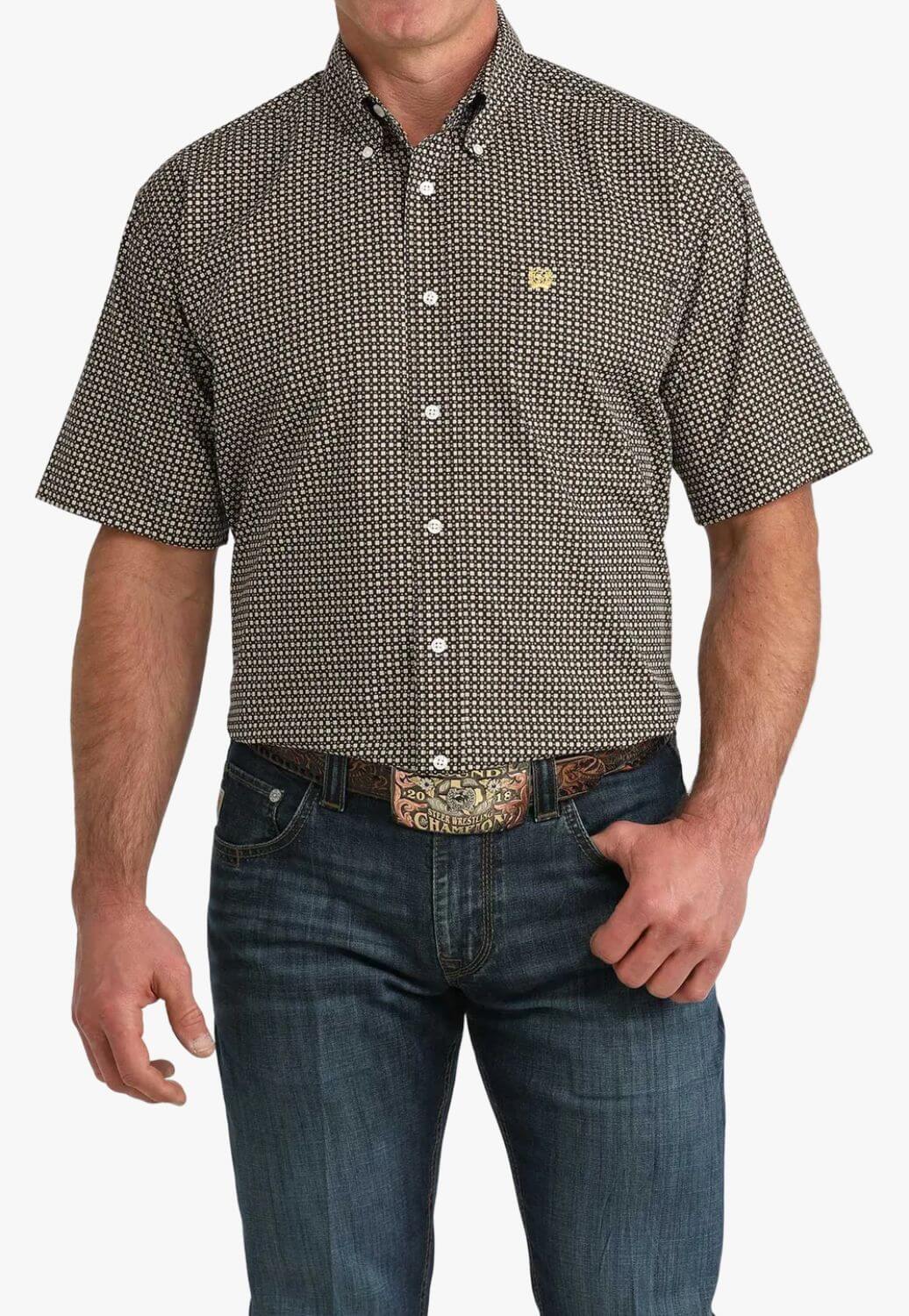 Cinch Mens Classic Fit Short Sleeve Shirt