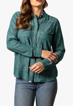 Kimes Ranch Womens Lacy Long Sleeve Shirt