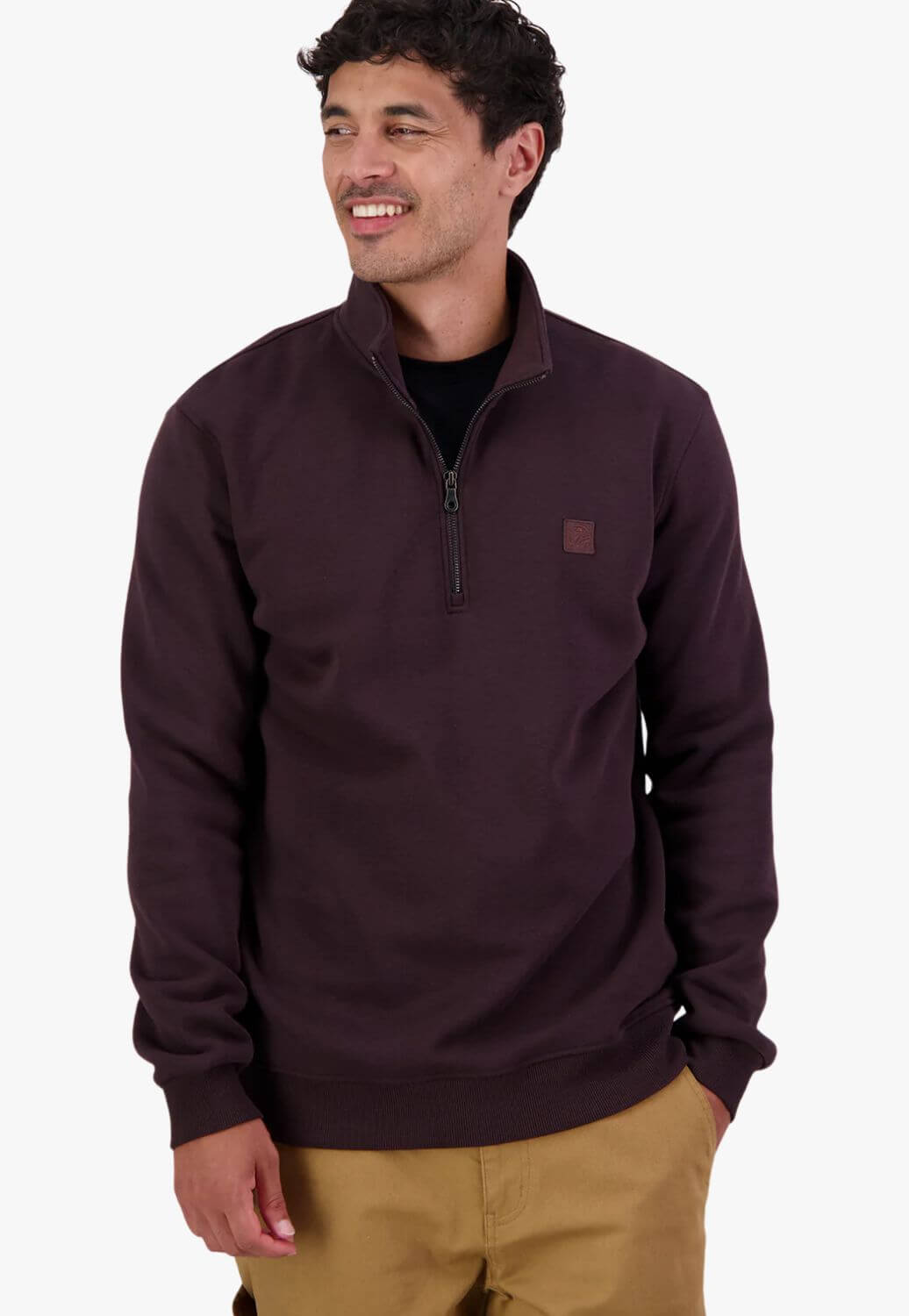 Swandri Mens Fundamentals Quarter Zip Sweatshirt