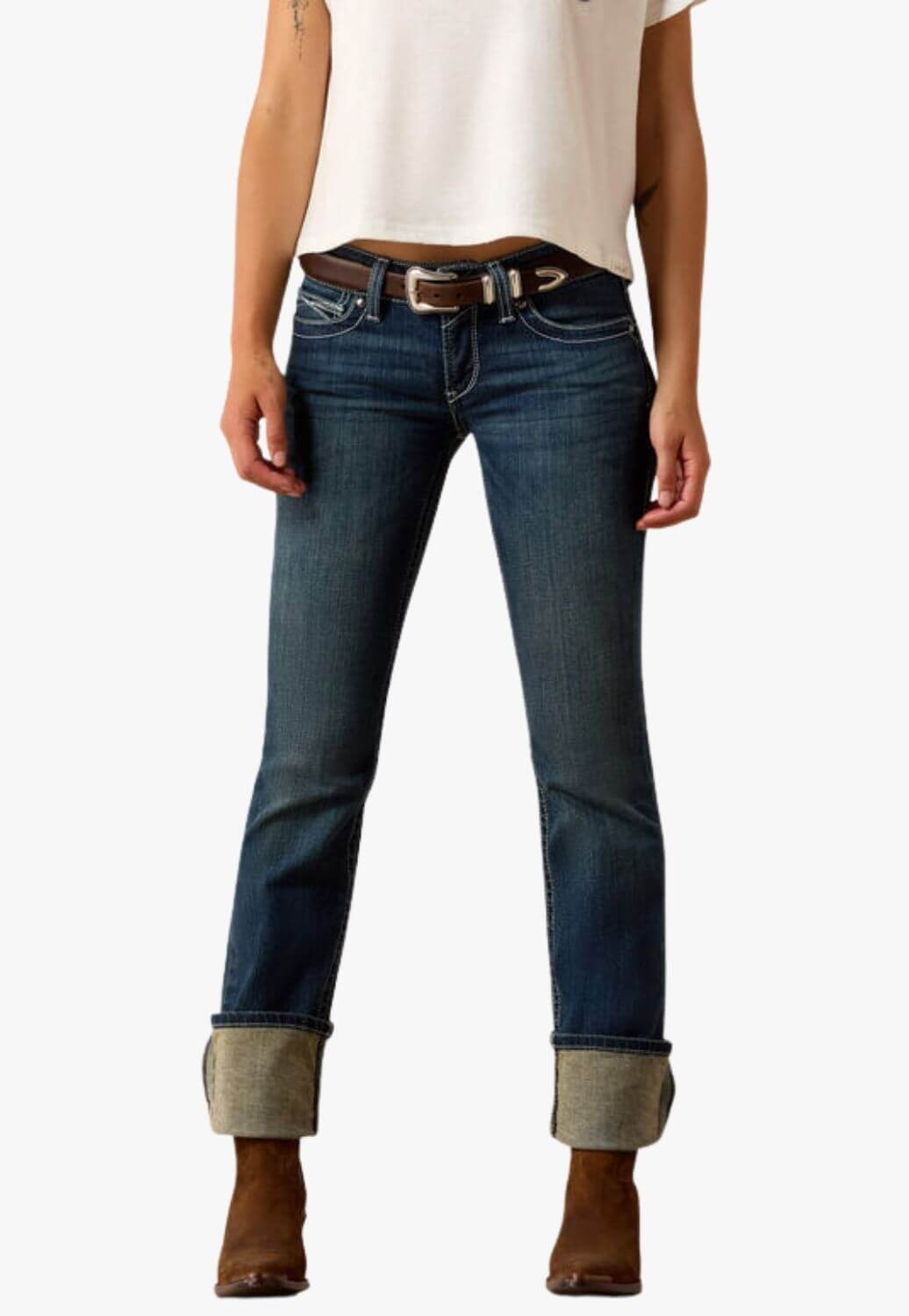 Ariat Womens REAL Mid Rise Stretch Icon Jean