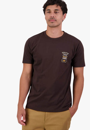 Swanndri Mens 4x4 Association T Shirt Espresso M