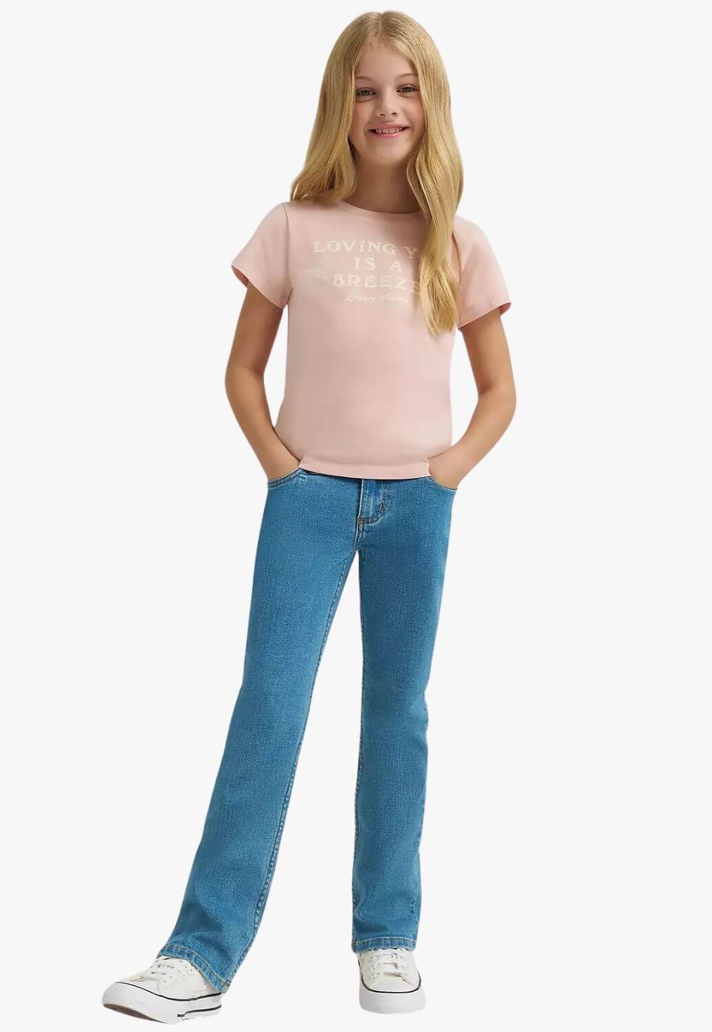 Wrangler X Lainey Wilson Girls Embellished Mae Boot Cut Jeans