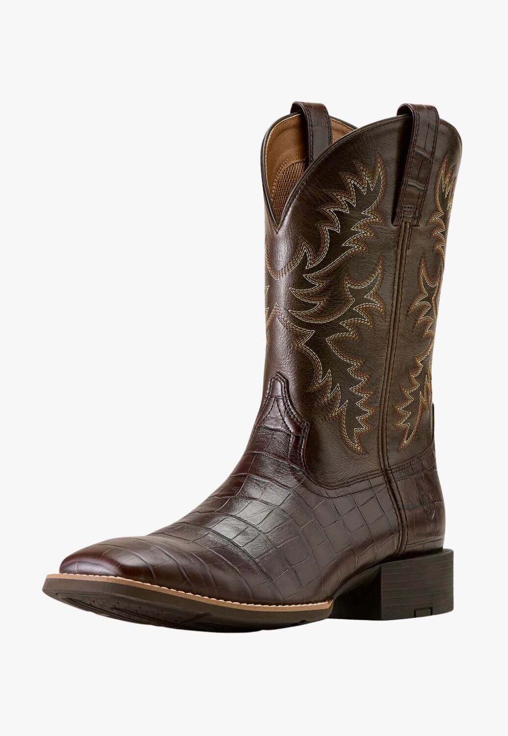 Ariat Mens Sport Crocodile Print Western Boot