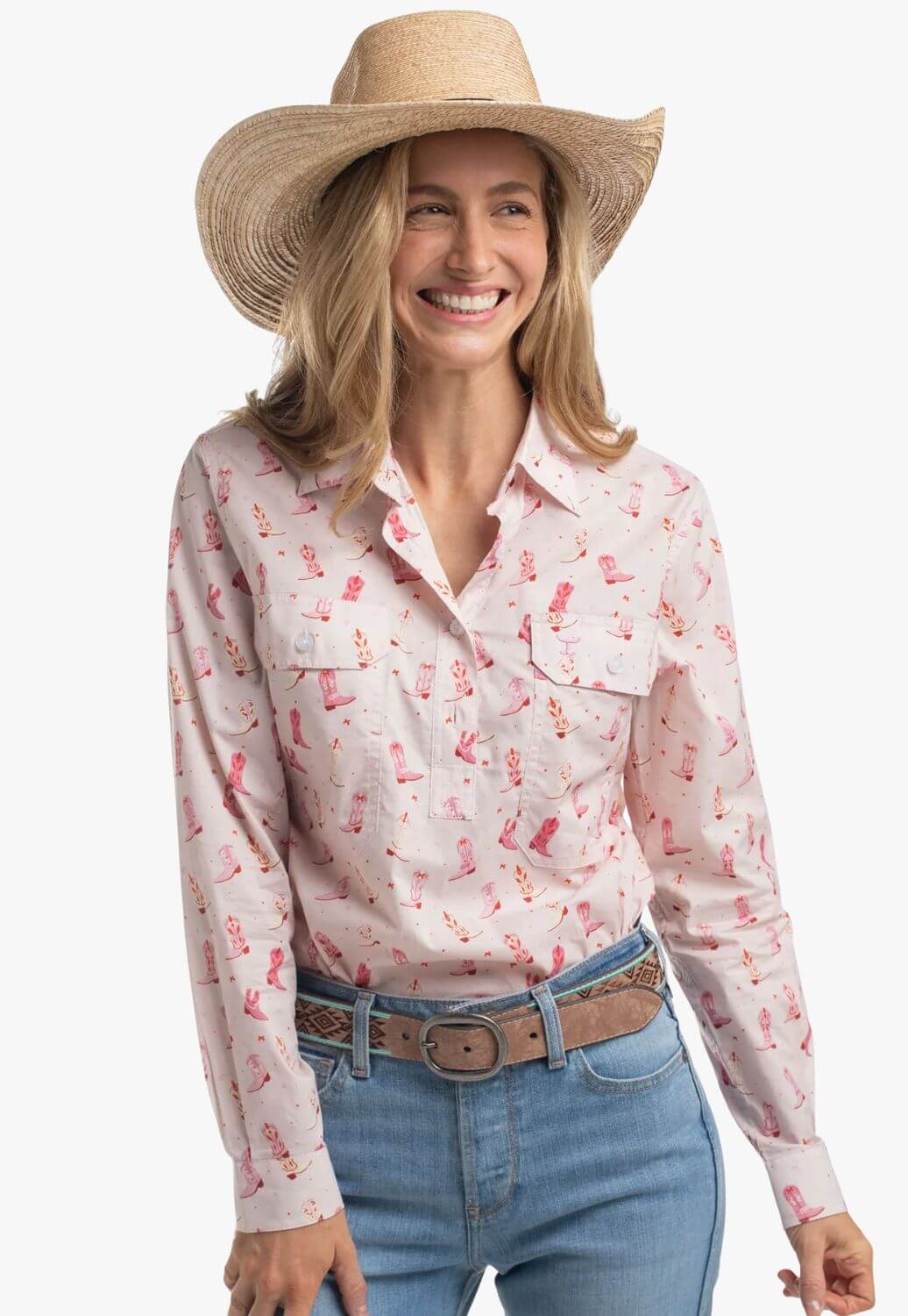 Just Country Womens Georgie Work Shirt