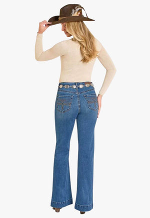 Rock & Roll Womens High Rise Trouser Jean
