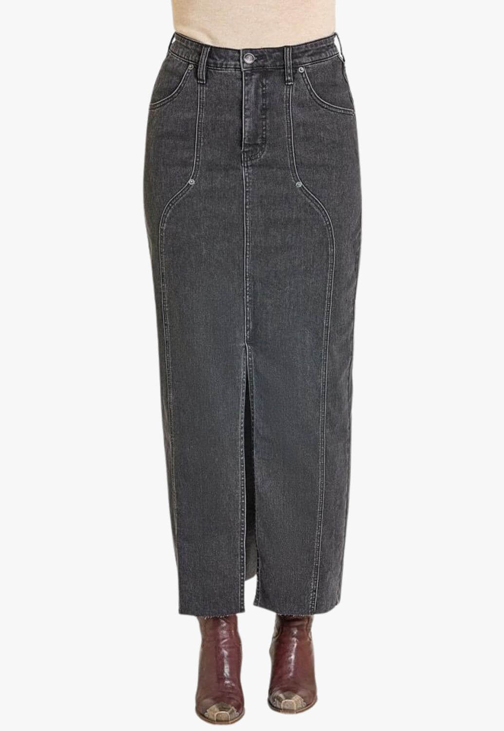 Rock &amp; Roll Womens Front Seam Maxi Skirt