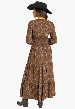 Rock & Roll Womens Tiered Maxi Dress