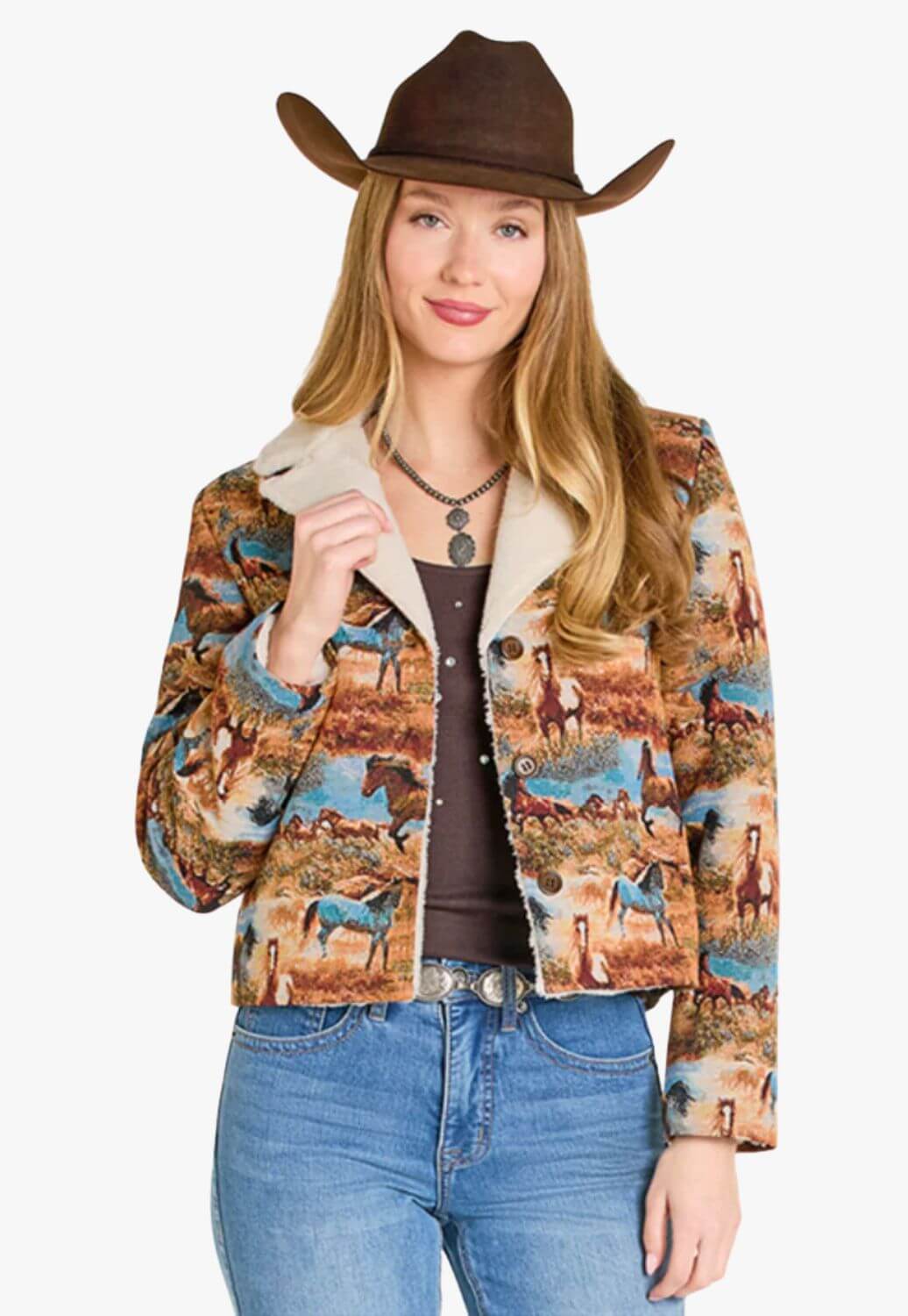 Rock & Roll Womens Sherpa Jacker