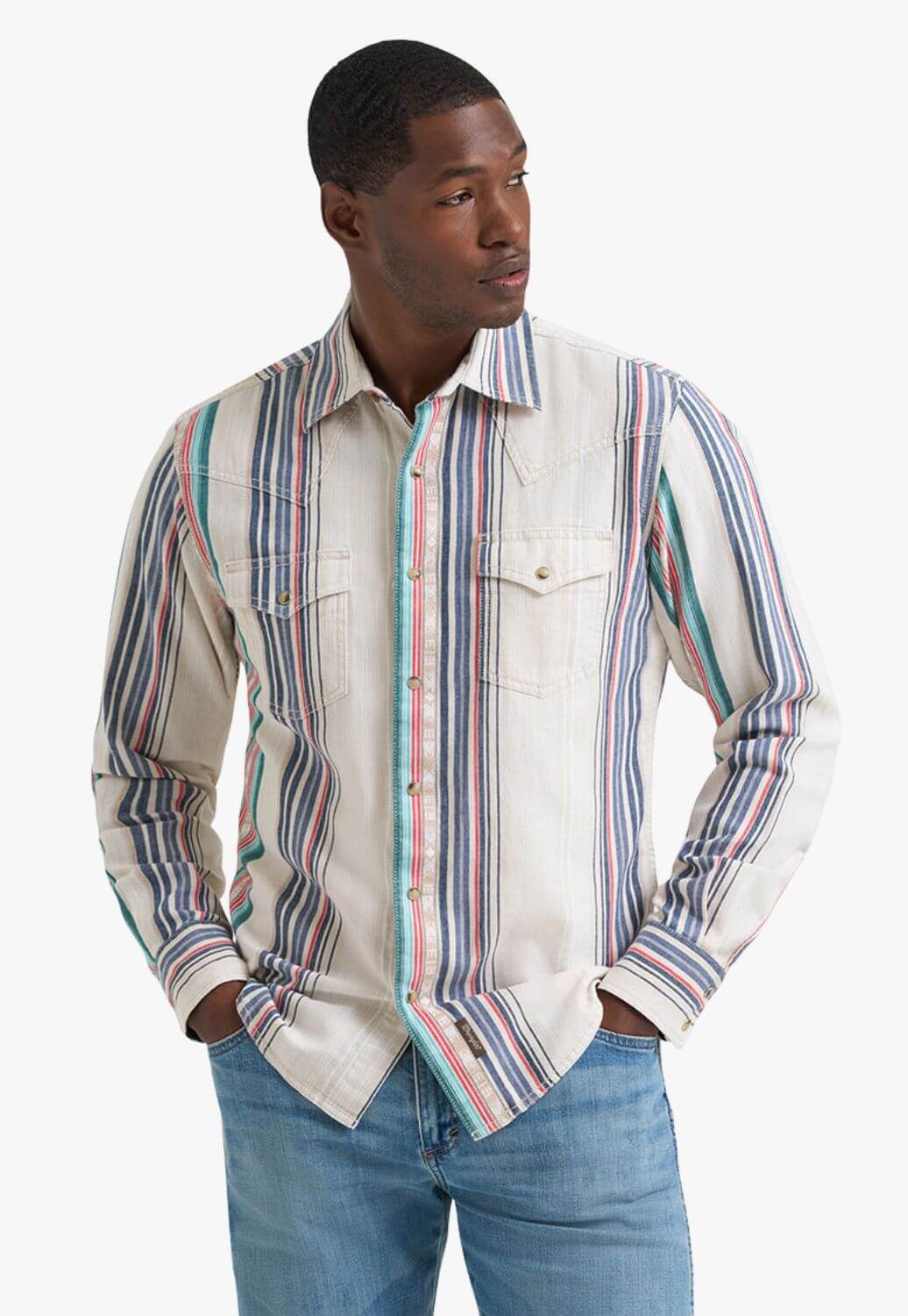 Wrangler Mens Retro Long Sleeve Shirt
