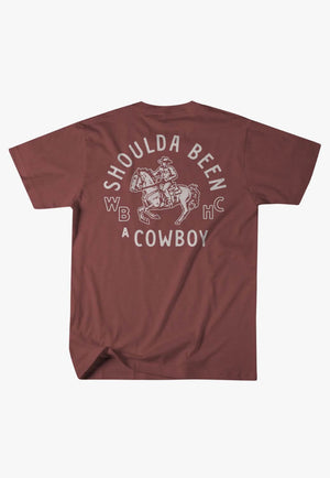 Whiskey Bent Hat Co Mens Shoulda Been A Cowboy T-Shirt