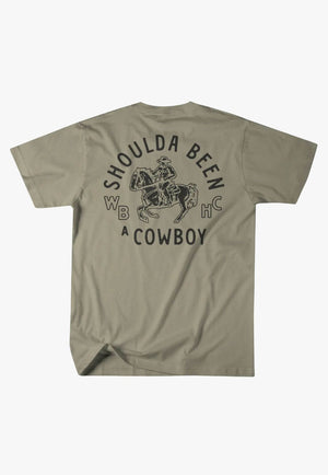 Whiskey Bent Hat Co Mens Shoulda Been A Cowboy T-Shirt