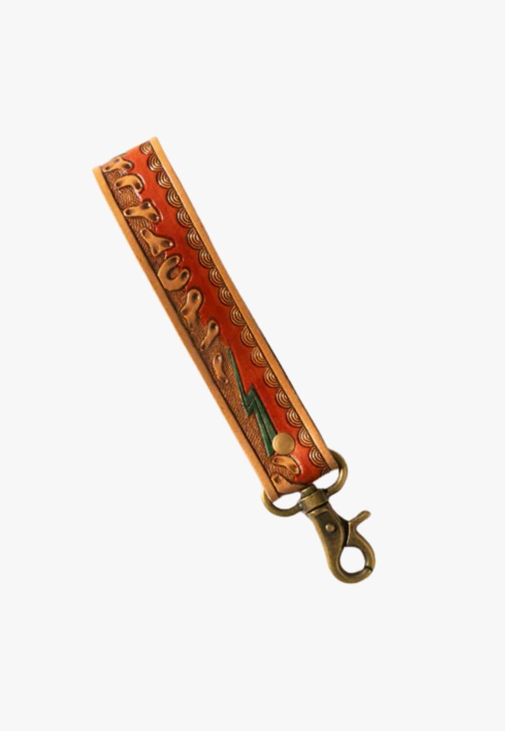 Myra Canyon Pass Leather Key Fob