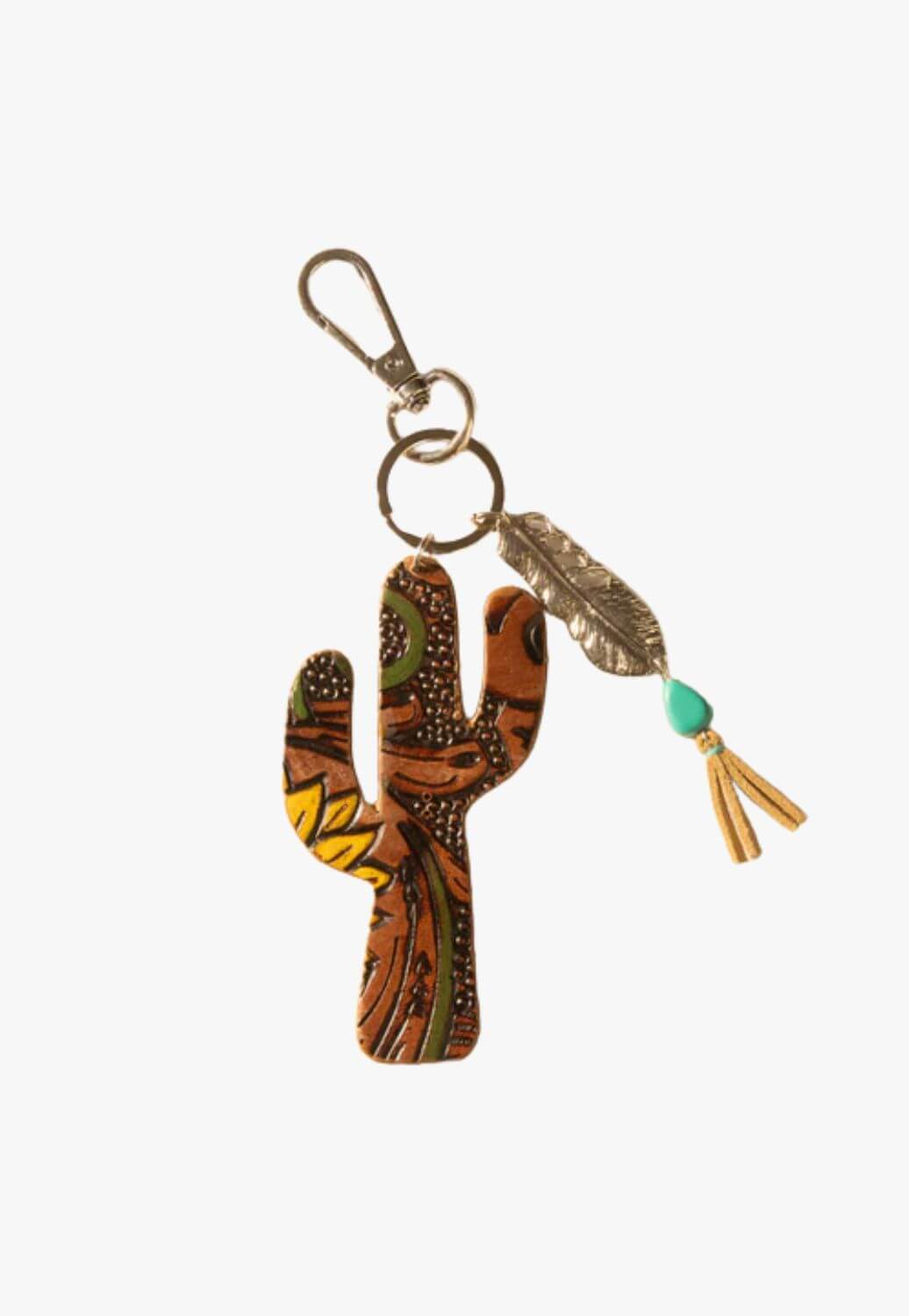 Myra Desert Dune Leather Key Fob