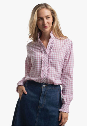 Just Country Womens Abbey Frills Check Workshirt