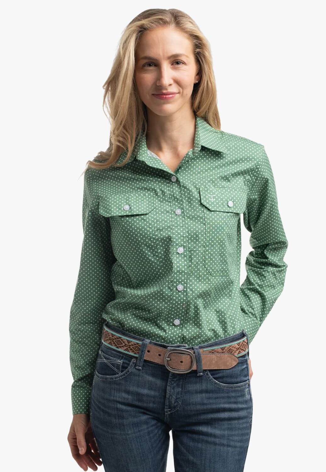 Just Country Womens Abbey Full Button Workshirt