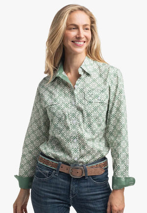 Just Country Womens Abbey Print Workshirt