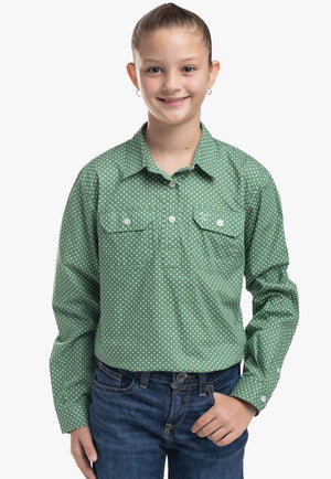 Just Country Girls Harper Half Button Workshirt