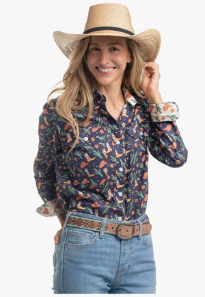 Just Country Womens Abbey Full Button Work Shirt