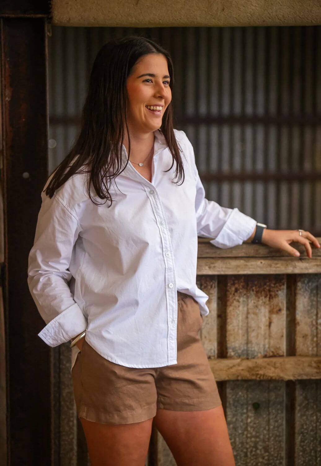 Lime And Soda Linen Shorts