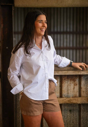 Lime And Soda Linen Shorts