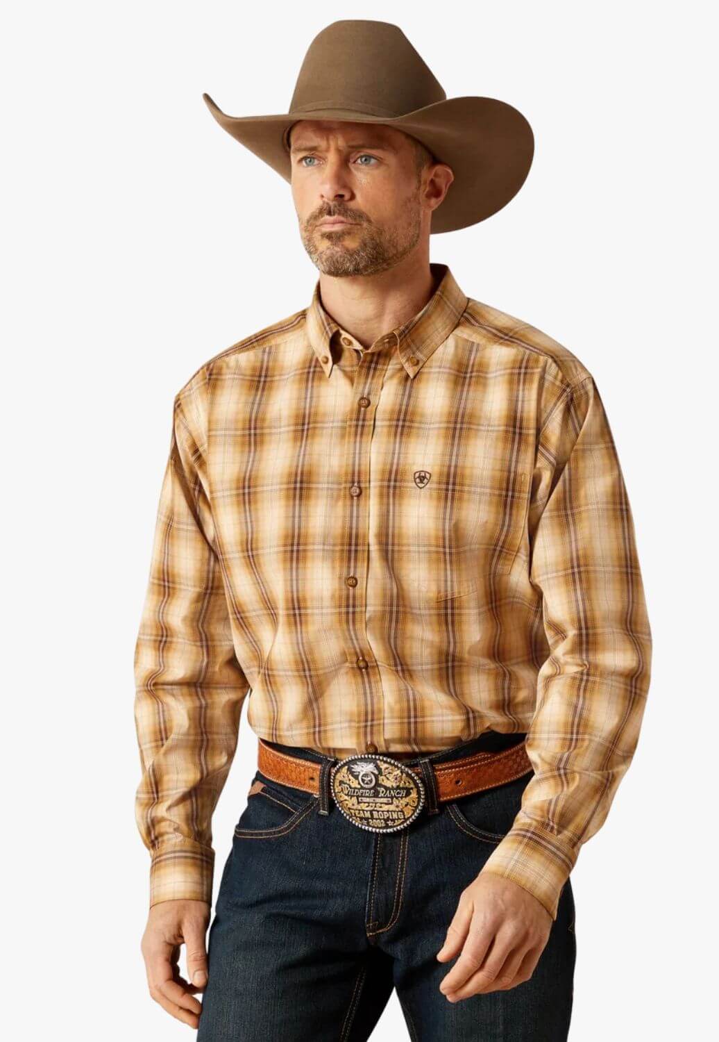 Ariat Mens Pto Series Tiger Long Sleeve Shirt